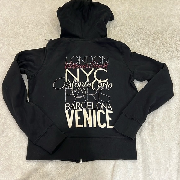 Vintage Victoria Secret  supermodel hoodie small - Picture 1 of 7